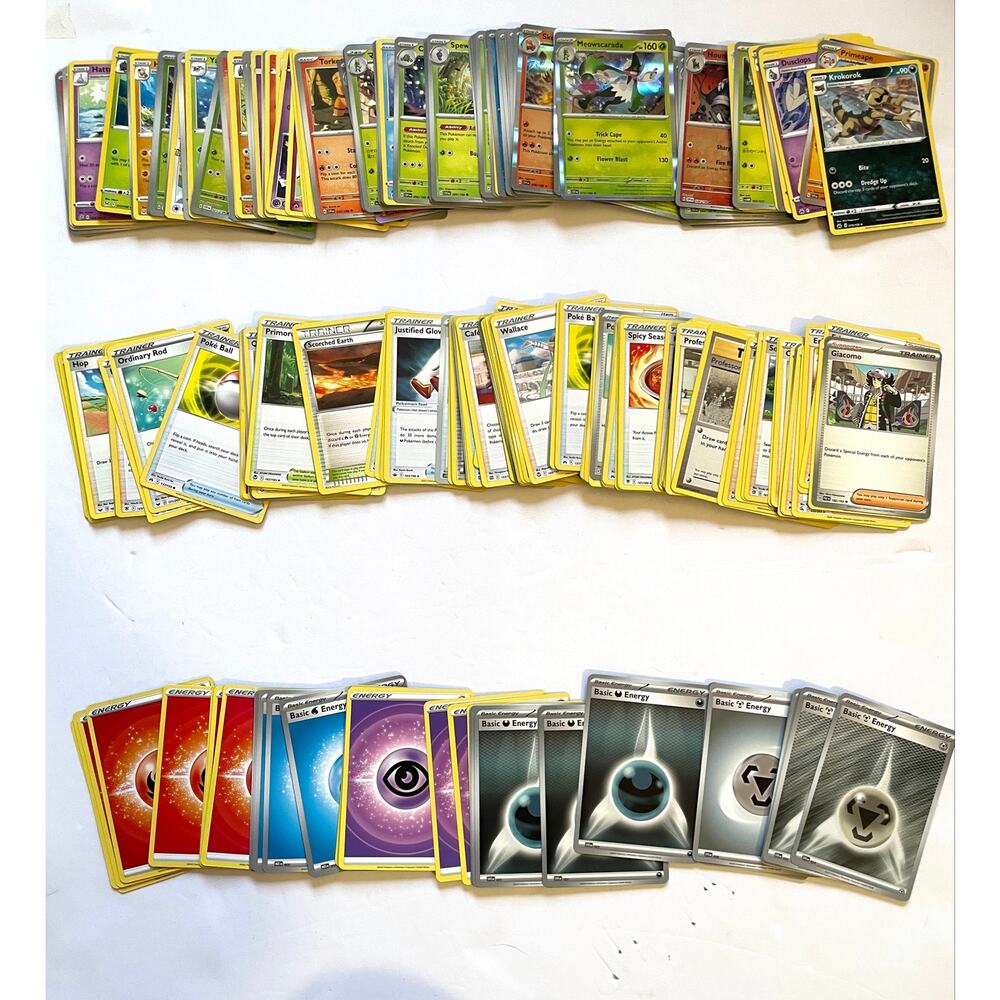 260 Lot Pokemon Cards TCG Basic Trainer Energy 110/100/50No Doubles No Fakes 15